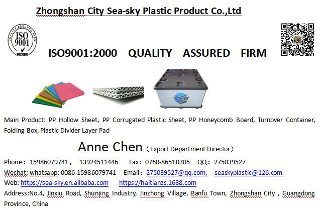 工厂直接供应商为 pp 塑料蜂窝材料板材